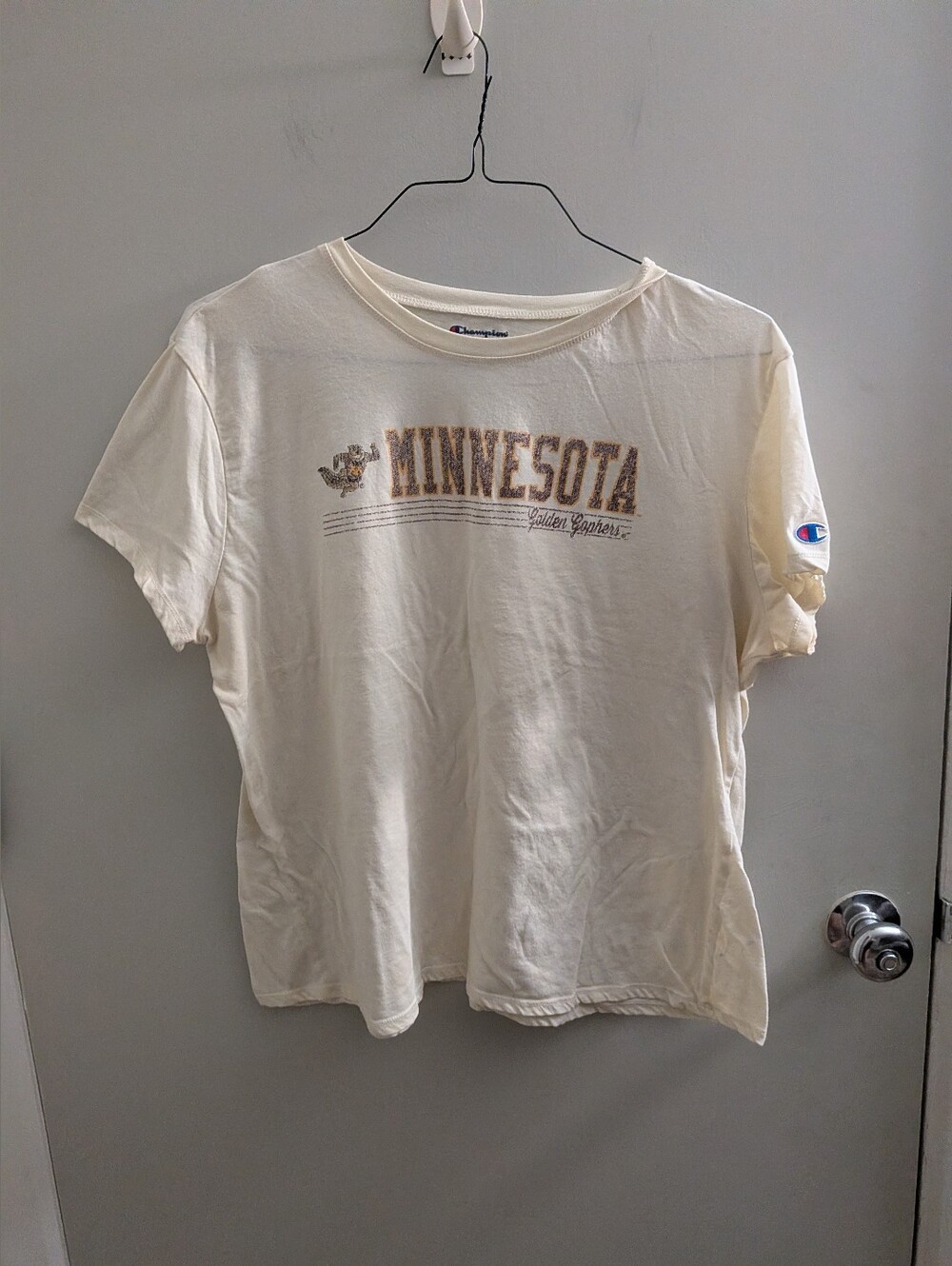 Golden Gophers Minnesota 2XL Soft Lightweight Summer Sports Fan EUC Fast Shippin
